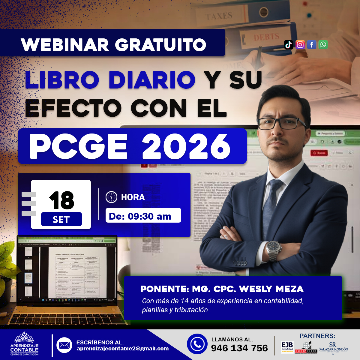 Webinar LIBRO DIARIO Y SU EFECTO CON EL PCGE 2026